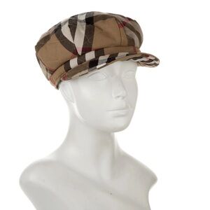 BURBERRY Nova Check Newsboy Hat